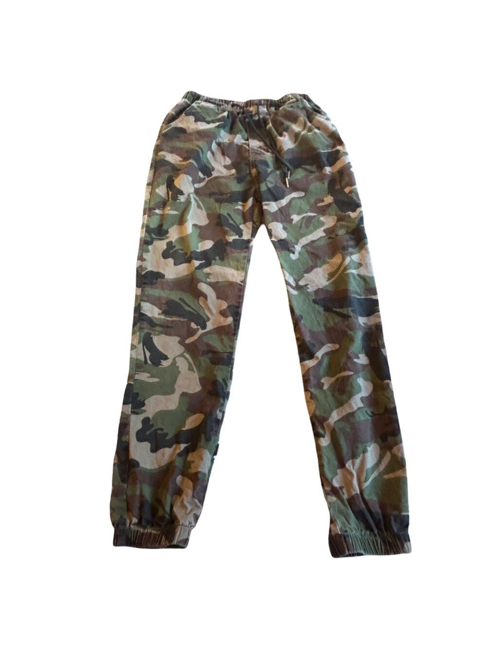 L.Y.Z Camo Cargo Pants Relaxed Fit Green Brown Size 26